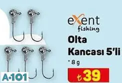 EXENT FİSHİNG OLTA KANCASI 5'Lİ